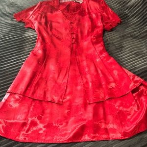 Red Short sleeve Dress